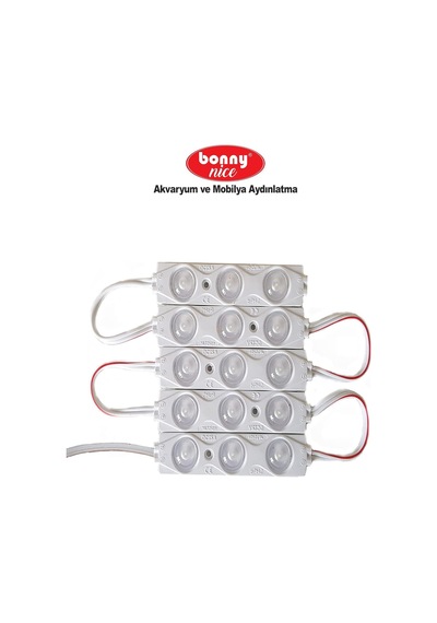 Akvaryum Modül Led Aydınlatma Işık Anahtarlı 5'li Beyaz