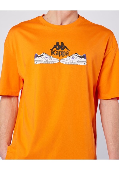 Kappa Authentic Taster Erkek Koyu Turuncu Regular Tişört