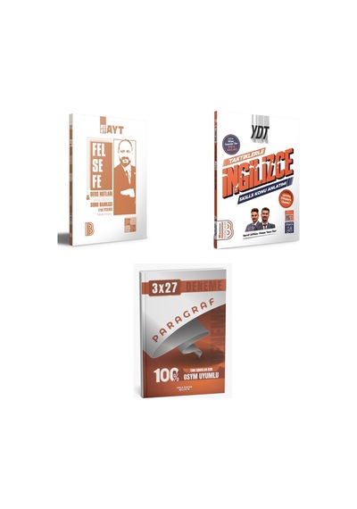 2027 2027 Ayt Benim Hocam Felsefe Ders Notları Ve Video Çözümlü Soru + Ydt Taktiklerle İngilizce Skılls Konu 3'lü Set