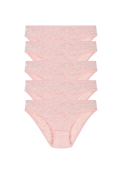 Alaturka Kadın Fitilli 5'li Külot Set Kts3069 Pembe