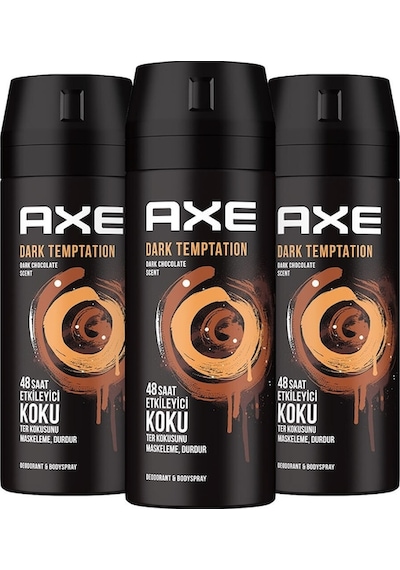 Axe Dark Temptation Erkek Sprey Deodorant 150 ML x 3