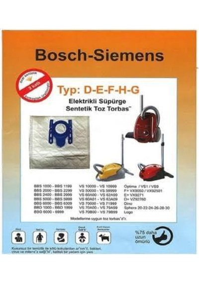 Bosch Uyumlu- Süpürge Torbası