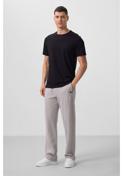 Standart Fit Basic O Yaka 5li Paket Erkek T-shirt - 87911 Siyah - Beyaz - Kırmızı