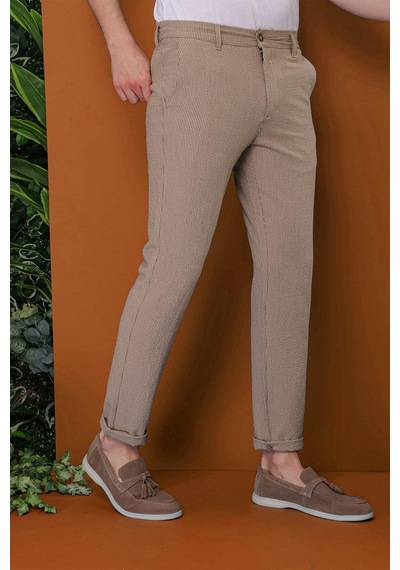 Efor P 1113 Slim Fit Bej Spor Pantolon Bej