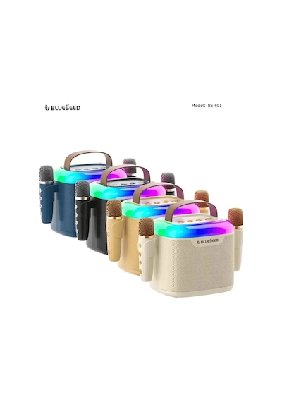 Bs-601 Bluetooth Wıreless Speaker & Karaoke Mıcrophones 13w - Lacivert