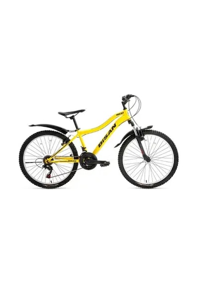 Bisan Rocky - 26 Jant 42 Cm Kadro 21 Vites Dağ Bisikleti - Cat Sarı Siyah Çok Renkli