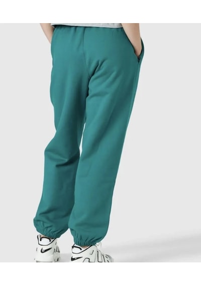 Nike Solo Swoosh Fleece Pant Pamuklu Bol Kesim Yüksek Bel Kadın Eşofman Altı Yeşil Yeşil