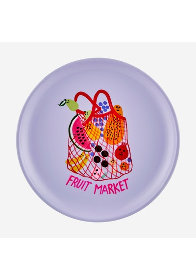 Beyaz Mango Ağacı Fruit Market Dekoratif Tabak 15x2x15 Cm