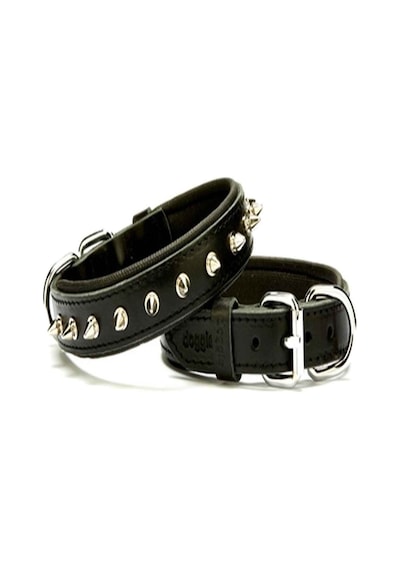 Doggie Comfort Çivili Deri Boyun Tasması Sbt-3012 Siyah