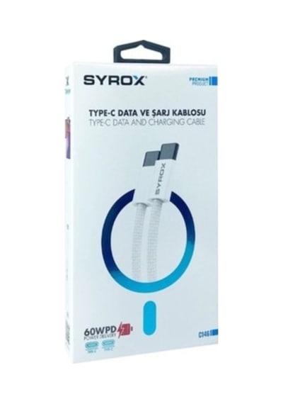 Redmi Note 11 Pro Yerli Üretim C146 60w Örgü Type-c Type-c Şarj Data Kablosu