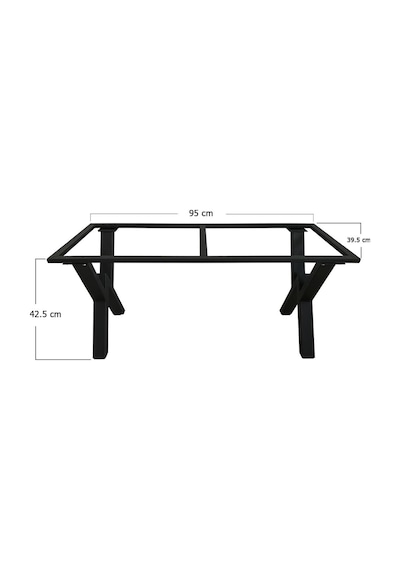 İremmetal Bench Puf Ayak Siyah