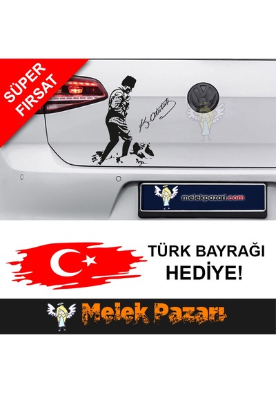 Atatürk Kocatepe Araba Sticker