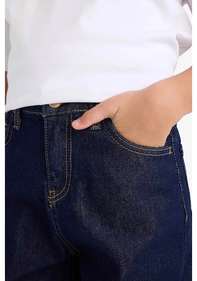 Defacto Erkek Çocuk Barrel Fit Düz Paça Jean Pantolon G4381a826spbe278 Mavi-be278
