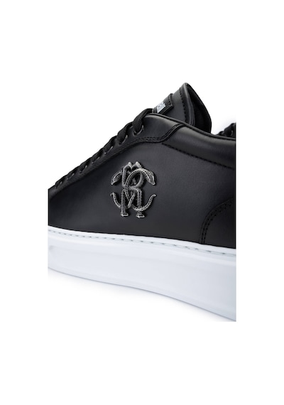 Roberto Cavalli Erkek Hakiki Deri Siyah Sneakers & Spor Ayakkabı 780 25730 Erk Ayk Y25 Nero Siyah