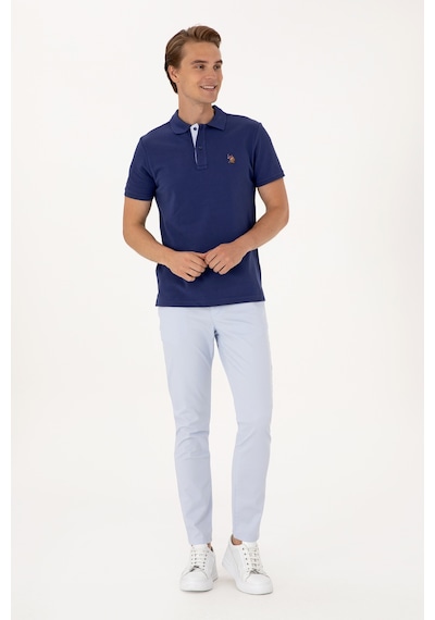 U.S. Polo Assn. Erkek Slim Fit Polo Yaka Açık Lacivert Basic Tişört 50310669-VR059 U.S. Polo Assn. Erkek Slim Fit Polo Yaka Açık Lacivert Basic Tişört 50310669-VR059