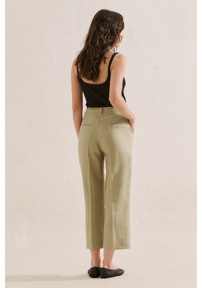 Manuka Keten Klasik Pantolon Taş Ss26pnt00035-0225
