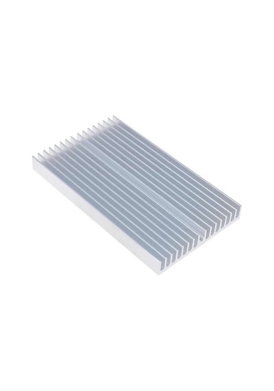 6cm x 10cm x 1cm Alüminyum Metal Soğutucu Blok Radyatör Amfi Led Entegre Transistor