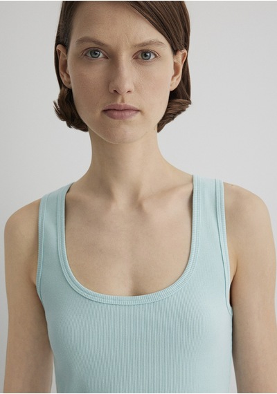 Mavi - Yeşil Crop Basic Atlet 1613071-71731 Yeşil