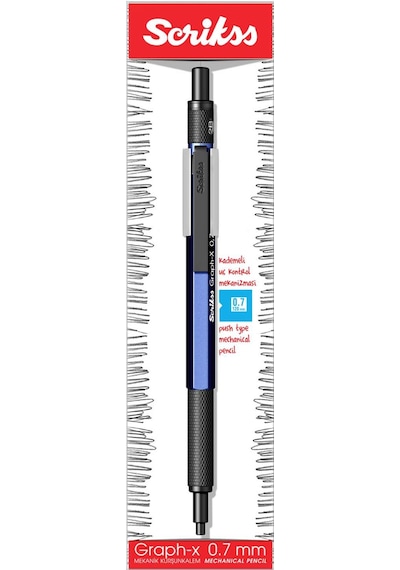 Scrikss Graph-x 2b 0.7 Mavi Gizli Uç Mekanik Kurşun Kalem