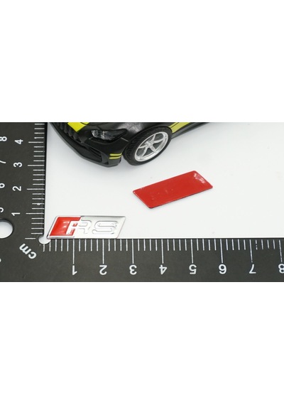 Audi Rs Direksiyon Alüminyum Alaşımlı 3M 3D Sticker Logo 2Li Set