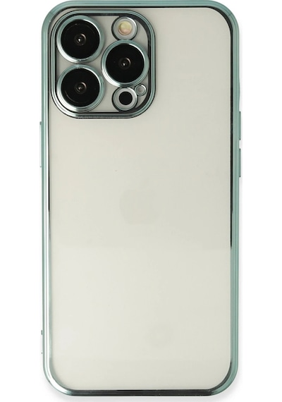 Newface - 792 - İphone 13 Pro Kılıf Razer Lensli Silikon - Edntrend - - Yeşil