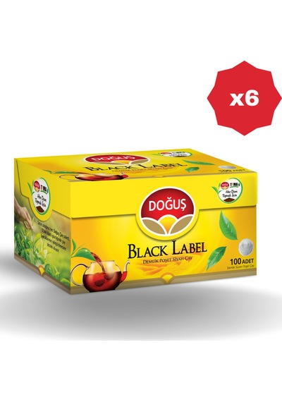Doğuş Black Label Demlik Çay 100'lü - 6 Adet