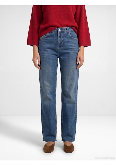 Dilvin 72378 %100 Pamuk Wide Leg Jean Kırmızı