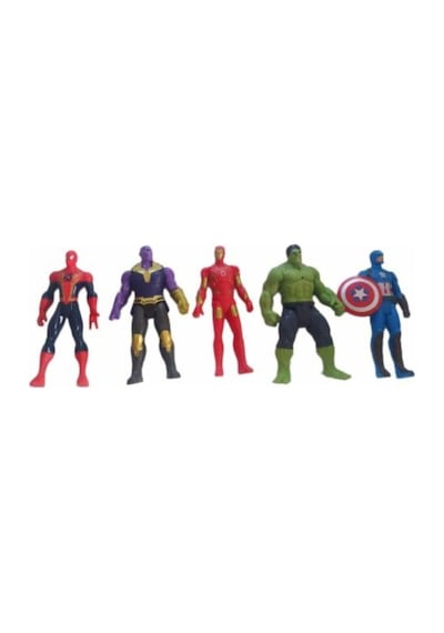 Avengers 5'li Karakterler Spiderman + Thanos + Ironman, + Hulk +