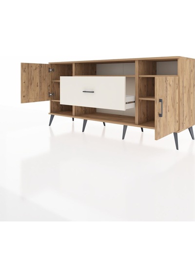 Hyperion Konsol 5 Raflı Tek Çekmeceli 2 Kapaklı 176x44x83 Çam-çam/aytaşı Çam/aytaşı Hyperion Konsol 5 Raflı Tek Çekmeceli 2 Kapaklı 176x44x83 Çam-çam/aytaşı Çam/aytaşı
