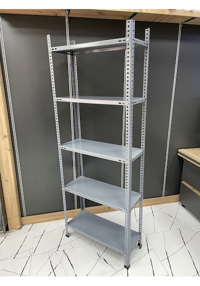 Uzman Grup Raf Çelik Raf-5 Raflı 2Metre 31X75 Çelik Raf-Depo Rafı Galvaniz