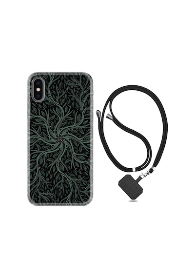 Apple Uyumlu iPhone X XS Kılıf Boyun Askılı Sarmaşıklar 1675