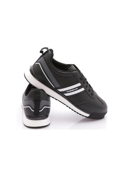 M.P Mp 251-2838 Erkek Jogging Spor Ayakkabı SİYAH-BEYAZ