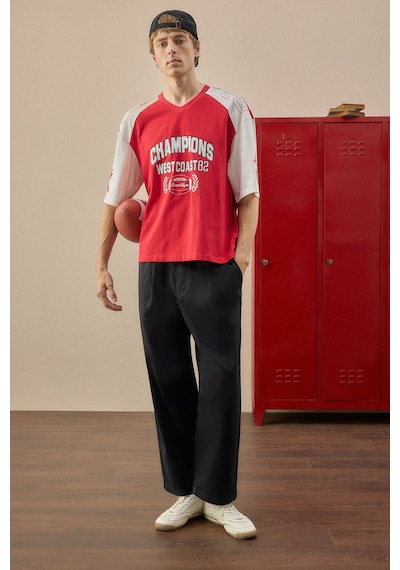 Defacto Ultra Yumuşak Baggy Fit Pile Detaylı Basic Pantolon H3865ax26aubk81 Siyah-bk81