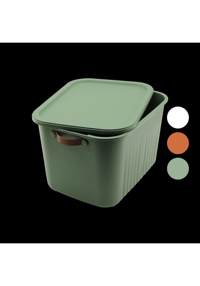 Kapaklı Plastik Organizer Kutu 20 L 40x30x25 Cm Çok Renkli