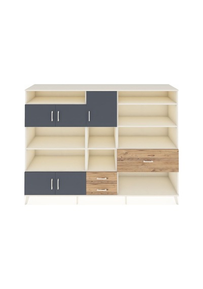 Hyperion Dolap 13 Raflı 3 Çekmeceli 5 Kapaklı 220x44x163 Aytaşı-a Aytaşı-antrasit/çam Hyperion Dolap 13 Raflı 3 Çekmeceli 5 Kapaklı 220x44x163 Aytaşı-a Aytaşı-antrasit/çam