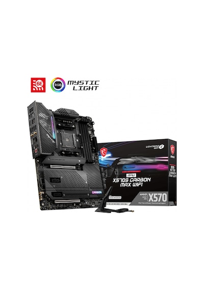 MSI MPG X570S Carbon Max WIFI AMD X570 5300 MHz (OC) Soket AM4 ATX Anakart