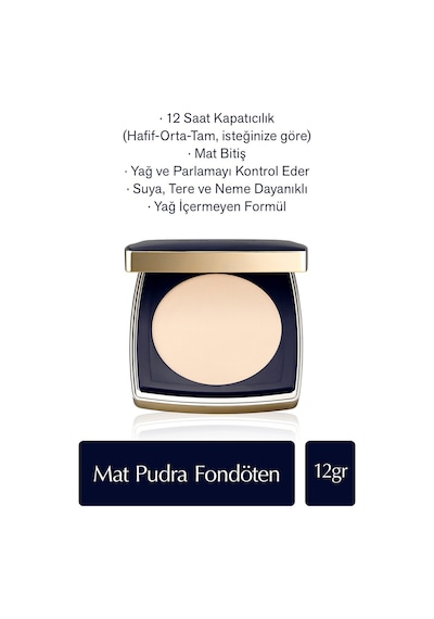 Estee Lauder Double Wear Matte Powder-Foundation SPF10 1N2