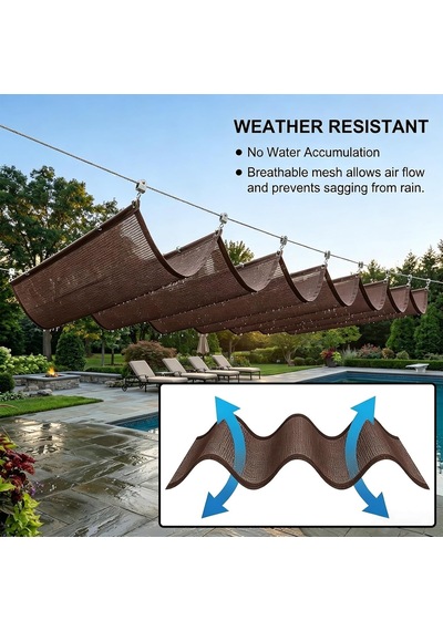 Dalgalı Geri Çekilebilir Gölge Mumu, Hdpe Güneşlik, Uv Korumalı, Pergola, Veranda, Teras, Balkon, Teleskopik Tente, Dış Mekan İçin Dayanıklı Gölge Ağı, Dayanıklı Gölge Örgüsü 2 M Genişlik X 9 M D Diğer Dalgalı Geri Çekilebilir Gölge Mumu, Hdpe Güneşlik, Uv Korumalı, Pergola, Veranda, Teras, Balkon, Teleskopik Tente, Dış Mekan İçin Dayanıklı Gölge Ağı, Dayanıklı Gölge Örgüsü 2 M Genişlik X 9 M D Diğer