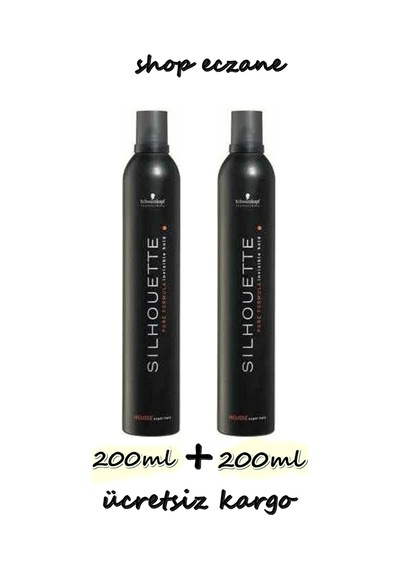 Schwarzkopf Silhouette Saç Köpüğü 2 x 200 ML