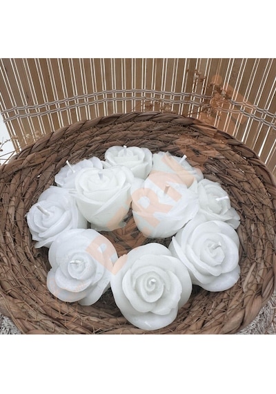Bernami Vazo Pinterest Gül Mum Sade Nişan, Nikah, Doğum Günü, Özel Gün - 10 Adet Diğer
