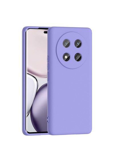 Honor Magic 7 Lite Kılıf Yumuşak Silikon Kamera Korumalı Lansman Pazarplus Lila
