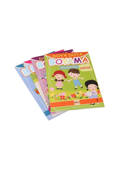 Eğitici Çocuk Boyama Kitapları 4'lü Set