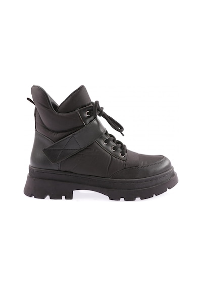Dgn 110 Bayan Kalin Taban Sneakers Spor Ayakkabi 110-1414-R1534 Siyah