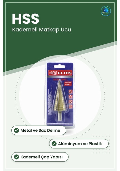 Step Matkap Ucu Hss Kademeli Metal Sac Alüminyum Plastik Delme Ha