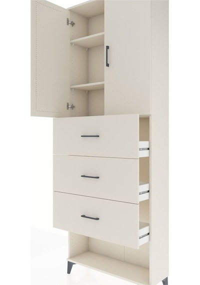 Arges Dolap 3 Raflı 3 Çekmeceli 2 Kapaklı 88x30x243 Aytaşı-ay... Aytaşı
