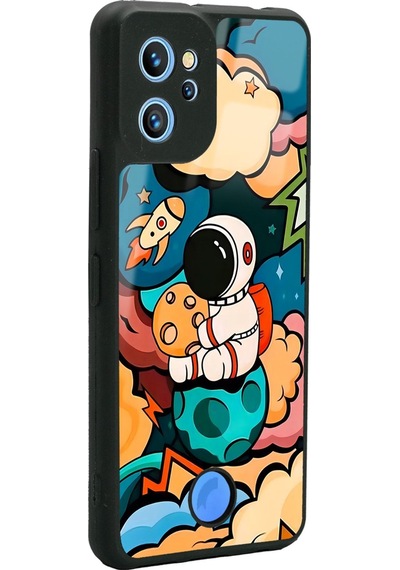 Reeder S19 Max Pro Baby Astronaut Tasarımlı Glossy Telefon Kılıfı Çok Renkli