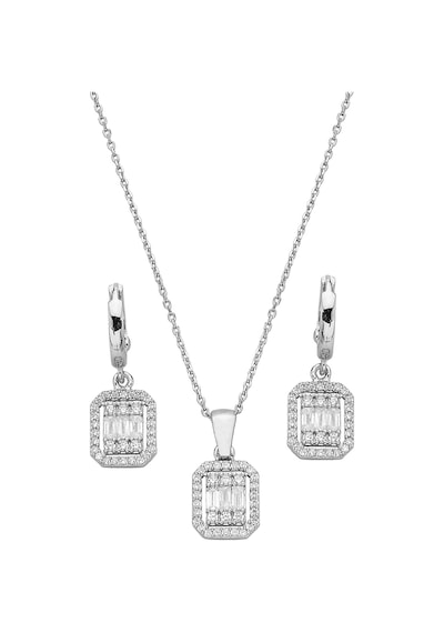 Baget Taşlı 925 Ayar Gümüş Set - 67019800 Gümüş