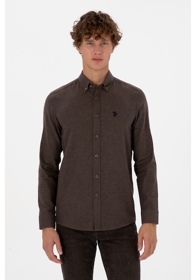 U.s. Polo Assn. Erkek Kahverengi Gömlek Basic 50316721-vr029 Kahverengi U.s. Polo Assn. Erkek Kahverengi Gömlek Basic 50316721-vr029 Kahverengi