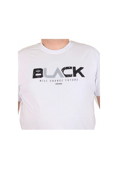 Moc Grande Mocgrande Erkek Büyük Beden Sıfır Yaka Tişört Black 25176 Beyaz Beyaz Moc Grande Mocgrande Erkek Büyük Beden Sıfır Yaka Tişört Black 25176 Beyaz Beyaz