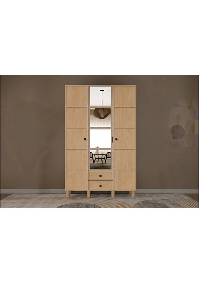 Misea 3 Kapılı Mdf Gardırop Çok Renkli Misea 3 Kapılı Mdf Gardırop Çok Renkli